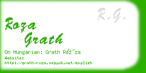 roza grath business card